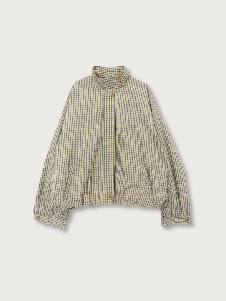 check zip blouson
