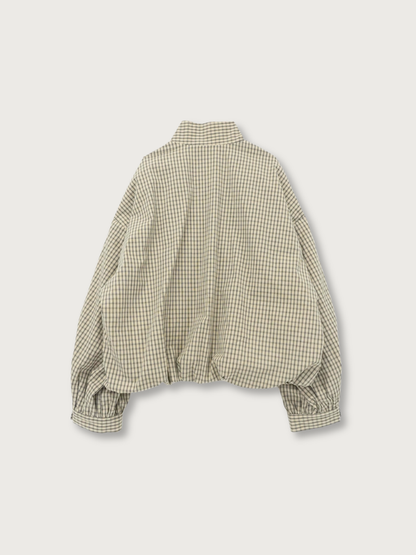 check zip blouson