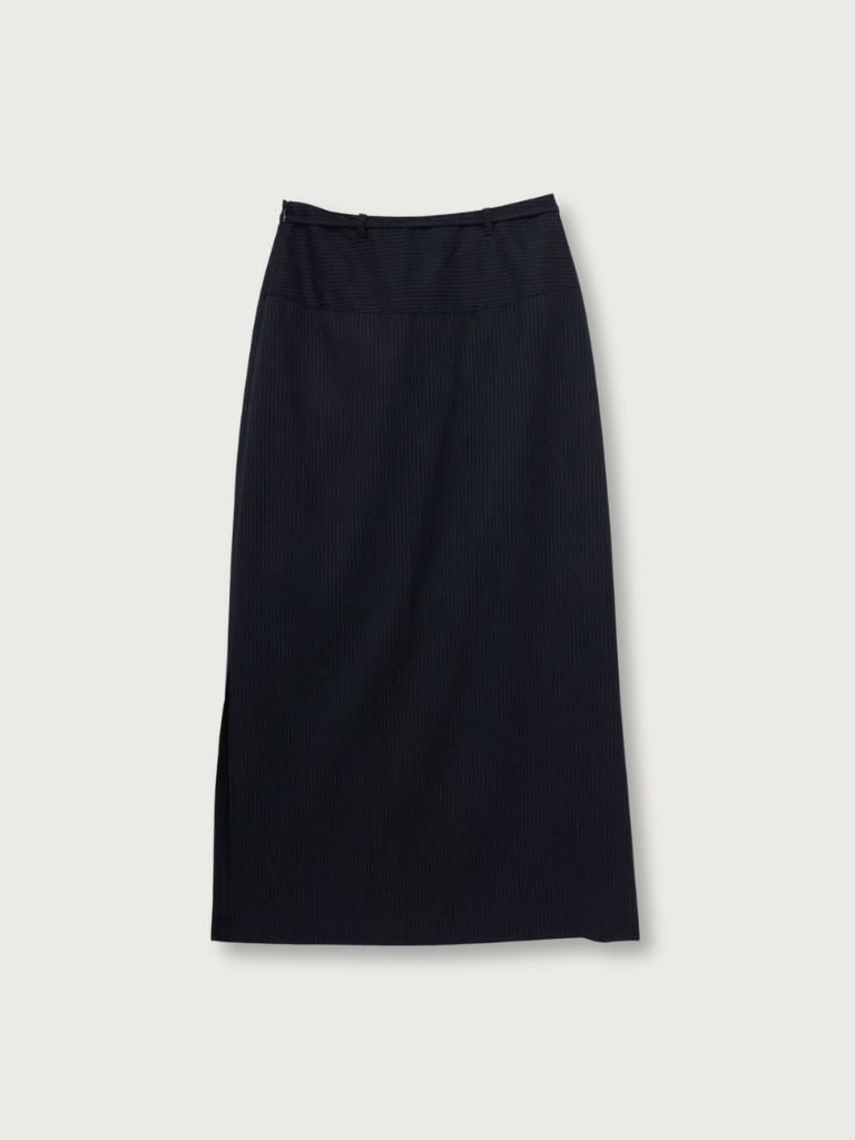 stripe maxi skirt