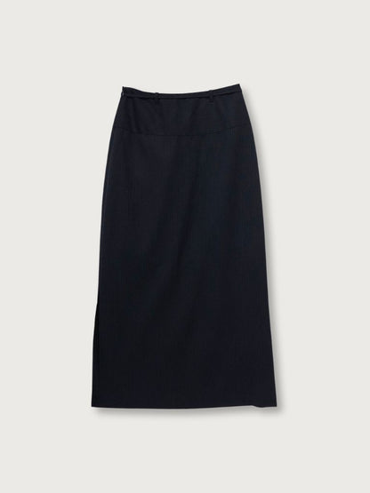 stripe maxi skirt