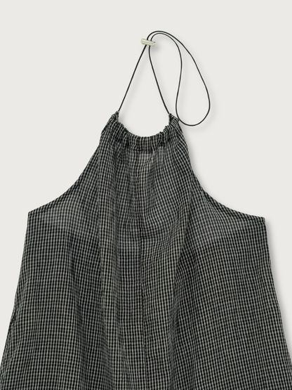 gingham mini one-piece