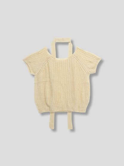 mohair knit tie tops