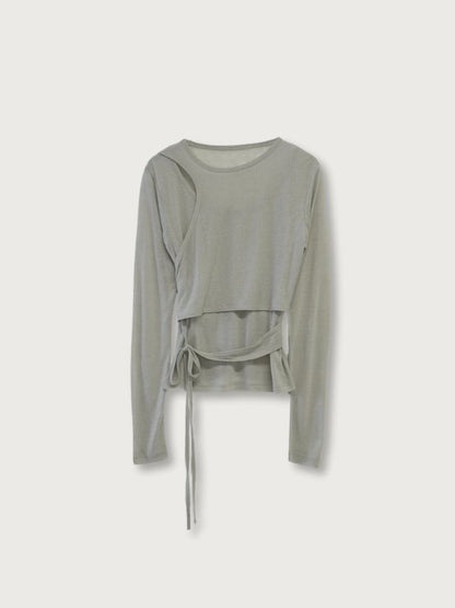 sheer wrap tops