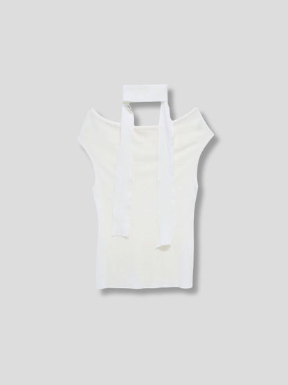 boat neck tie tops