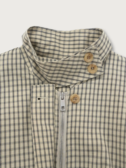 check zip blouson