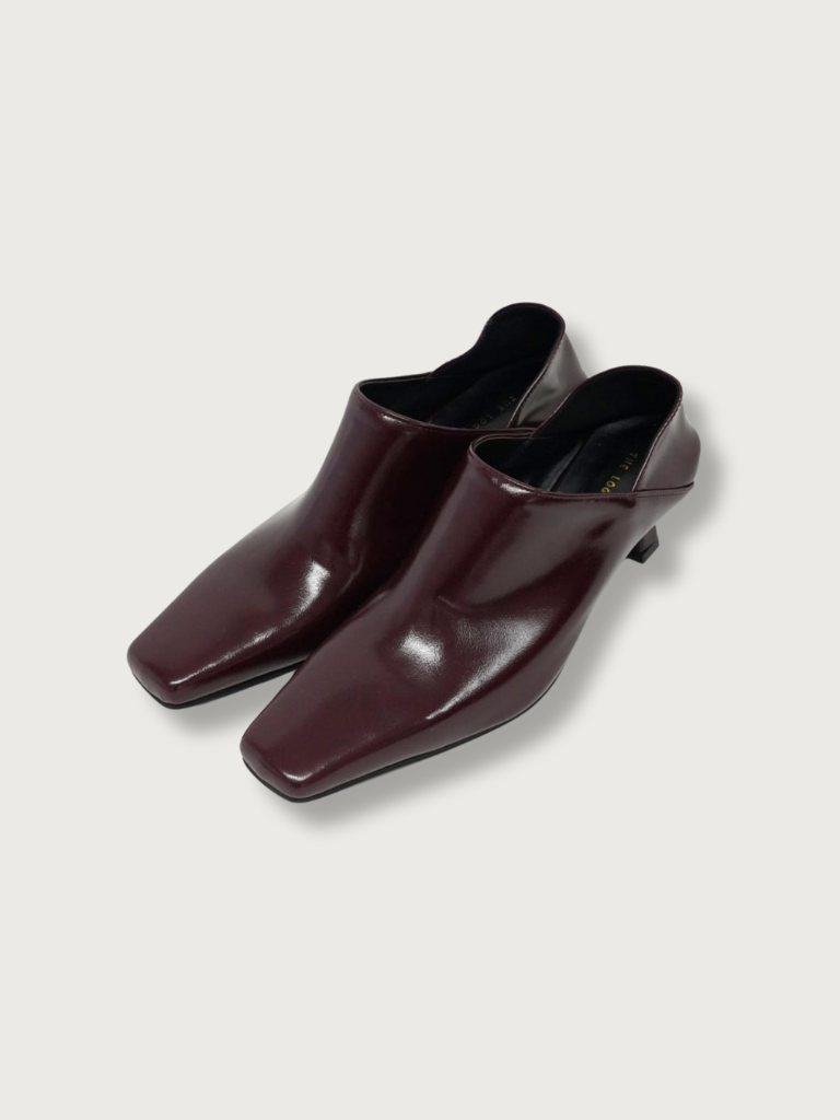 square heel loafer