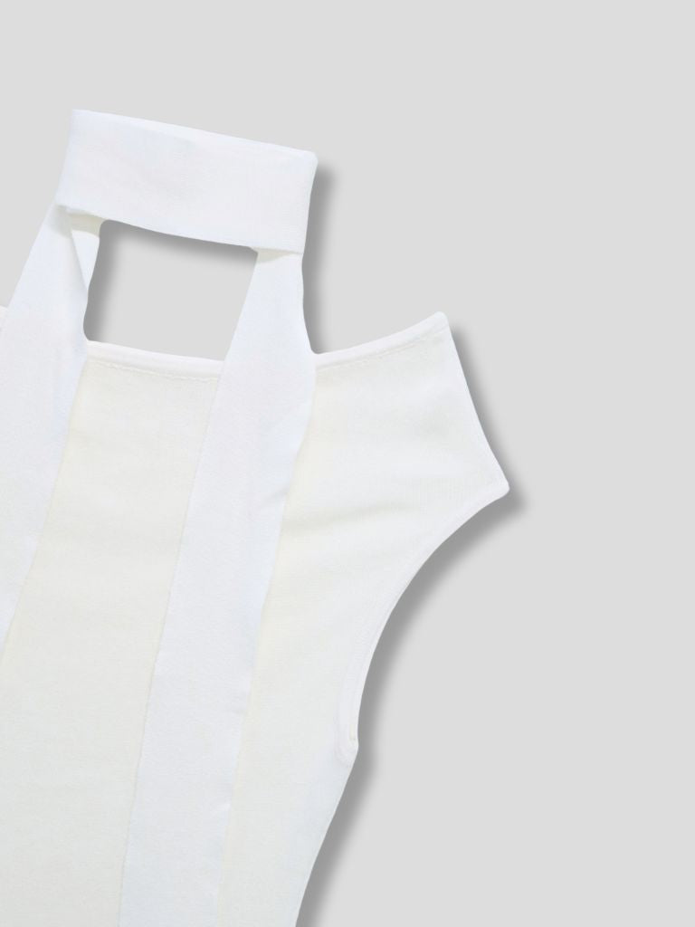 boat neck tie tops