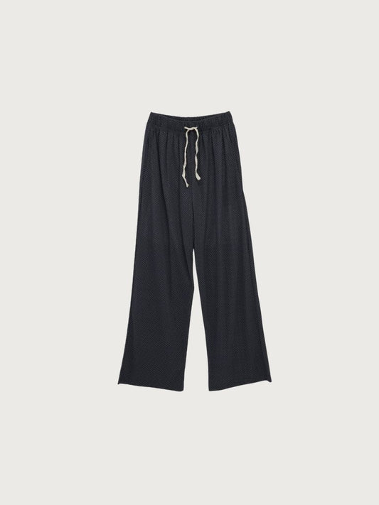 dot linen pants