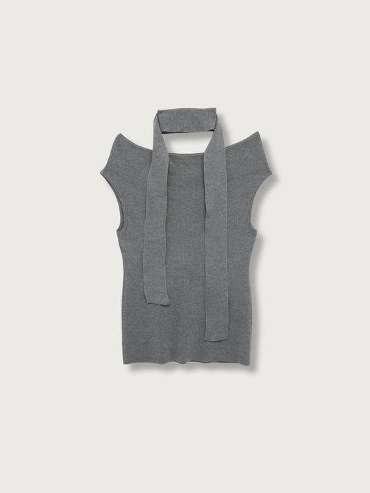 boat neck tie tops