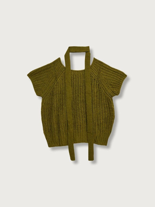 mohair knit tie tops