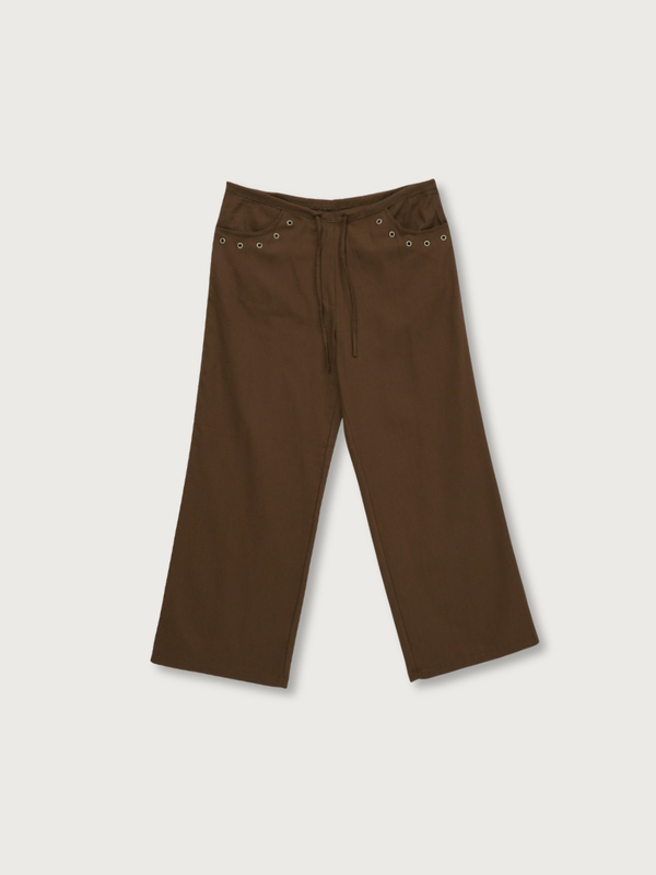 eyelet wide pants