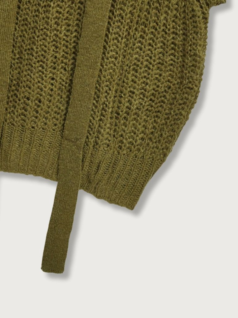 mohair knit tie tops