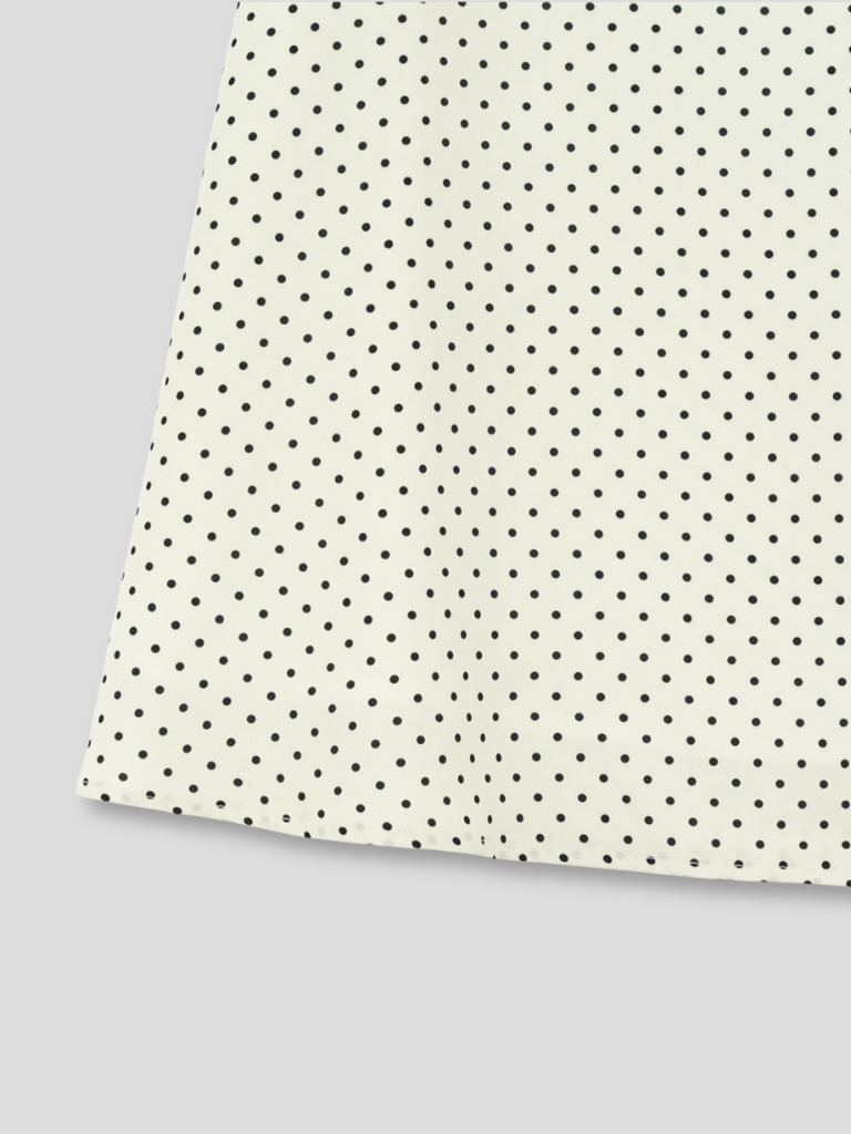 dot midi skirt