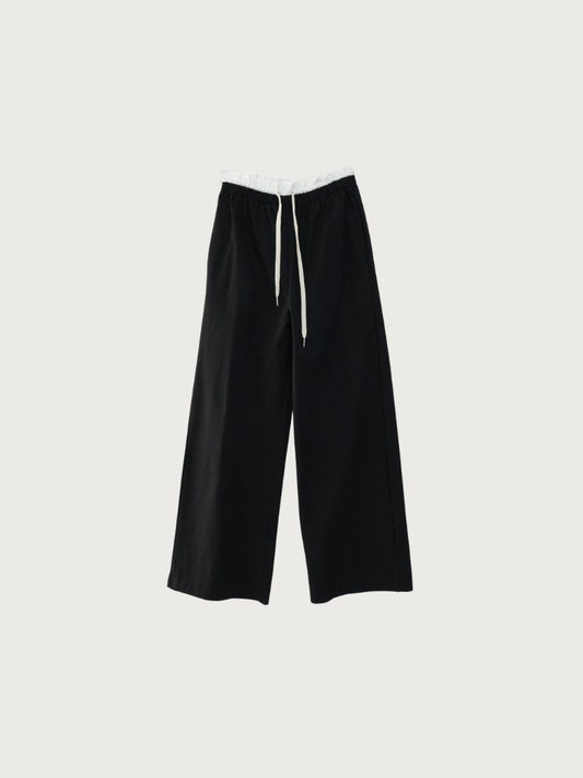 waist frill casual pants