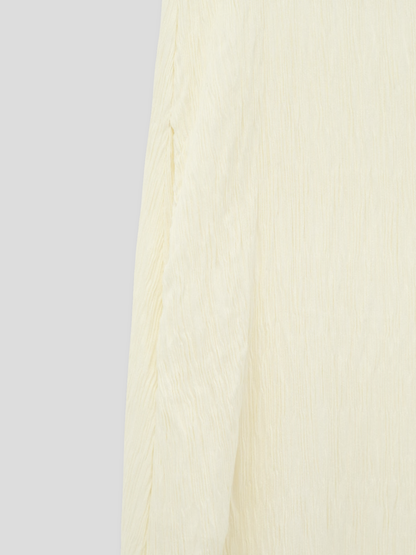 pleated long dress
