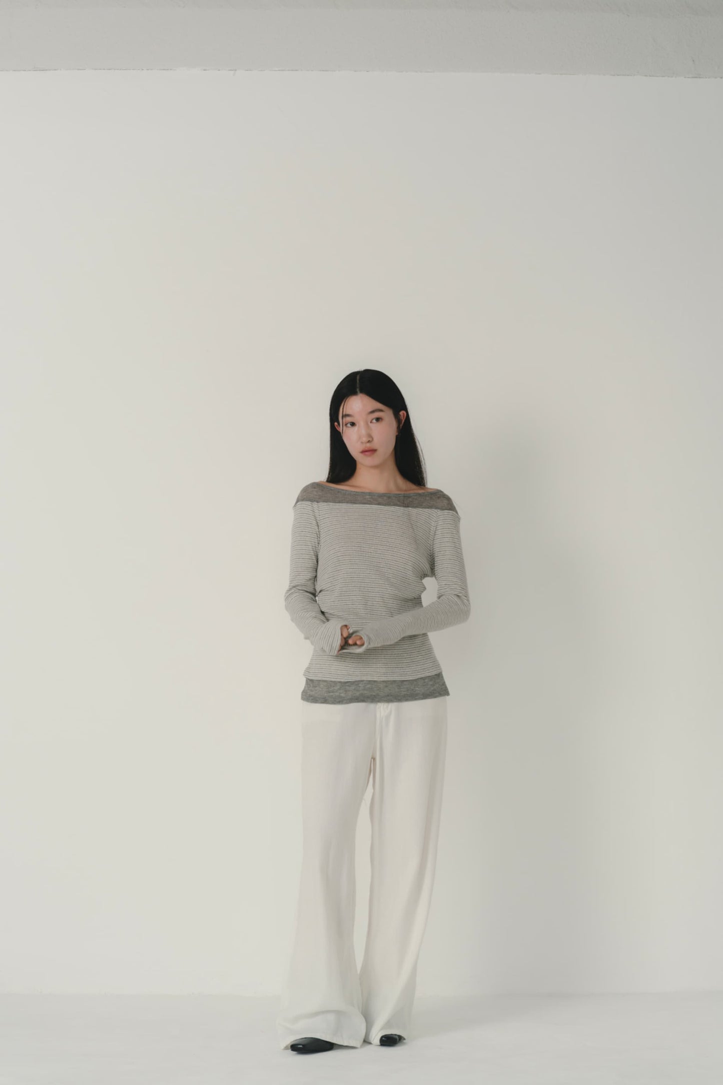 layered stripe top