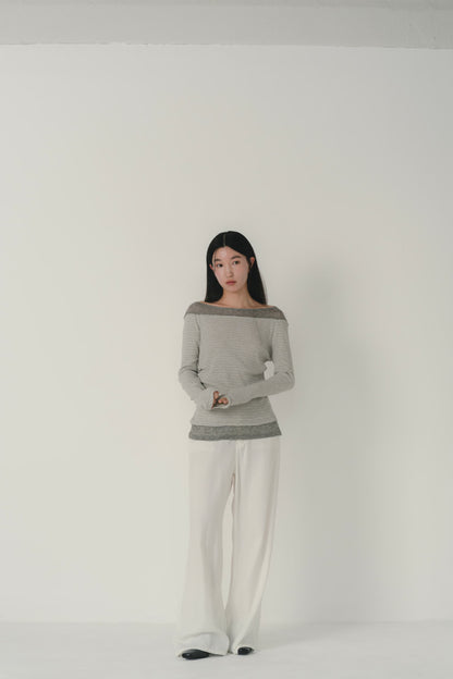 layered stripe top