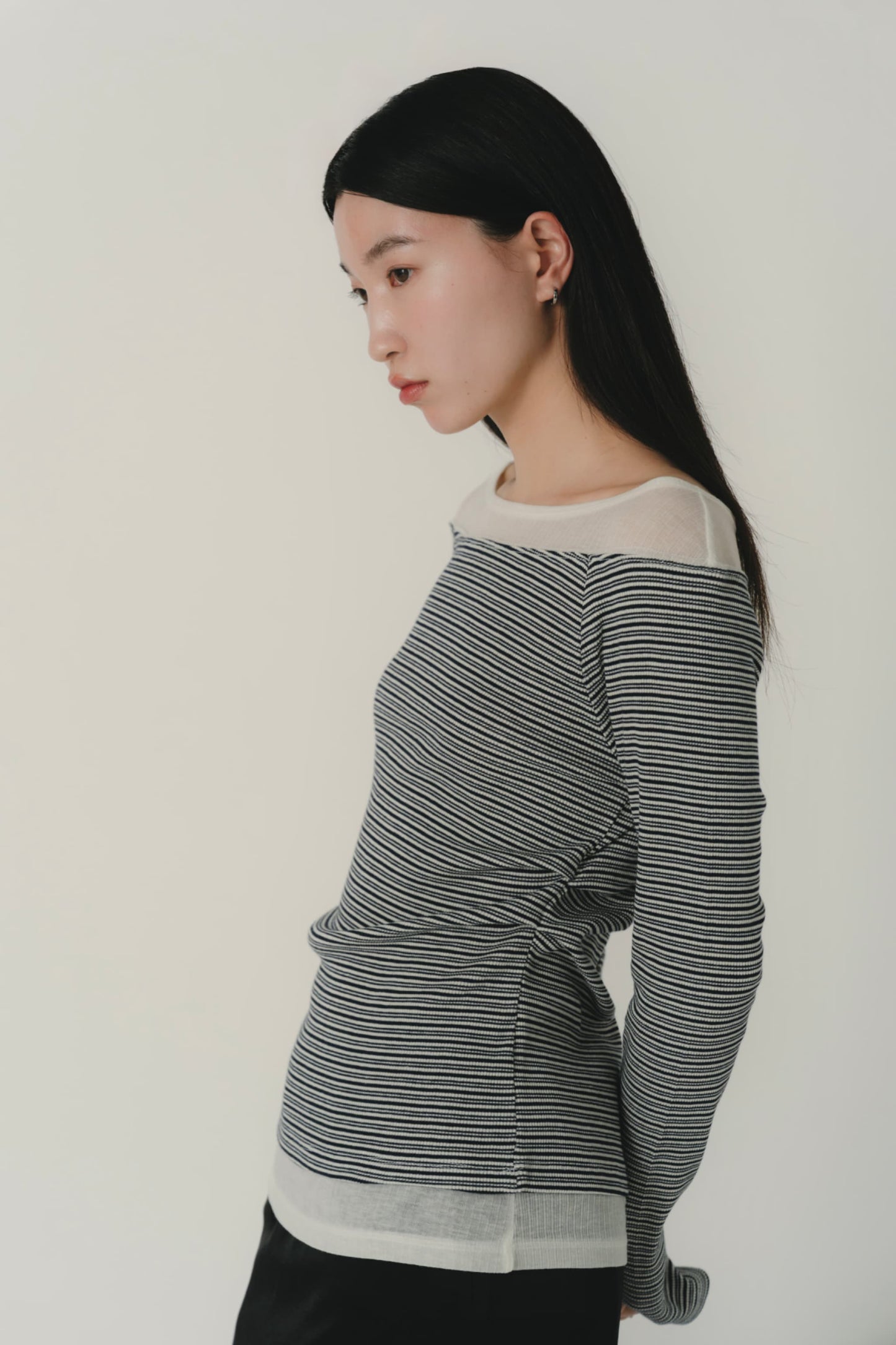 layered stripe top