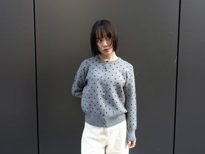 dot knit cardigan