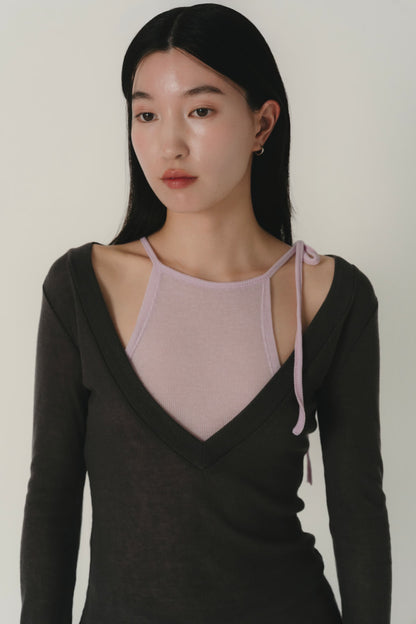 cami layered sheer top