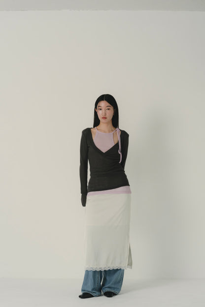 cami layered sheer top