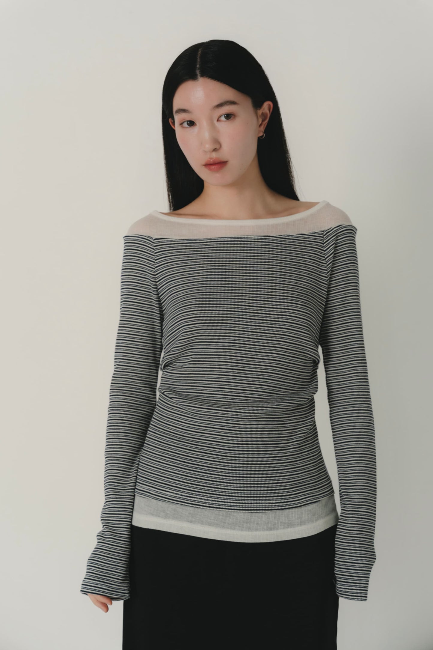 layered stripe top