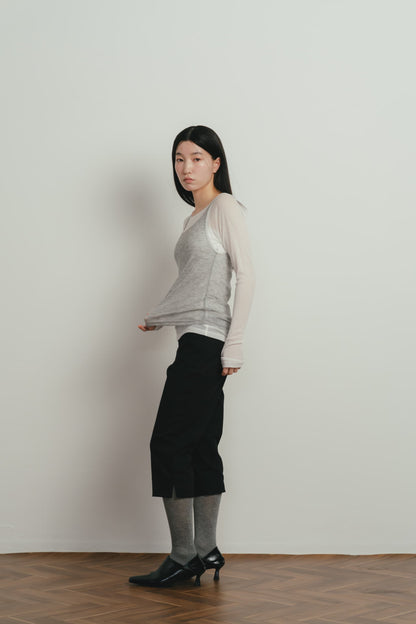 sheer layered t