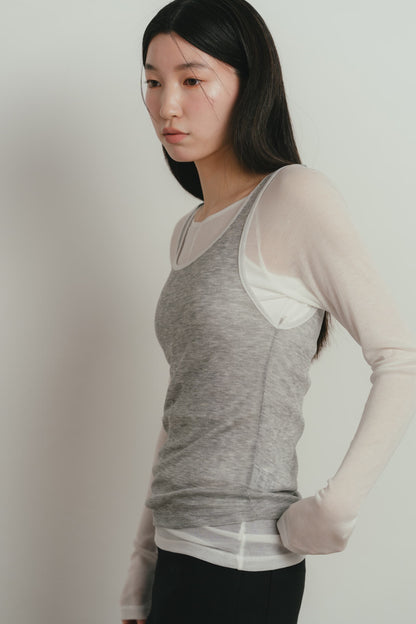 sheer layered t
