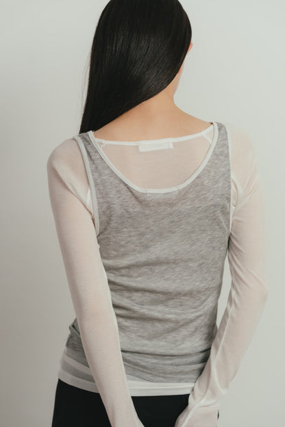 sheer layered t