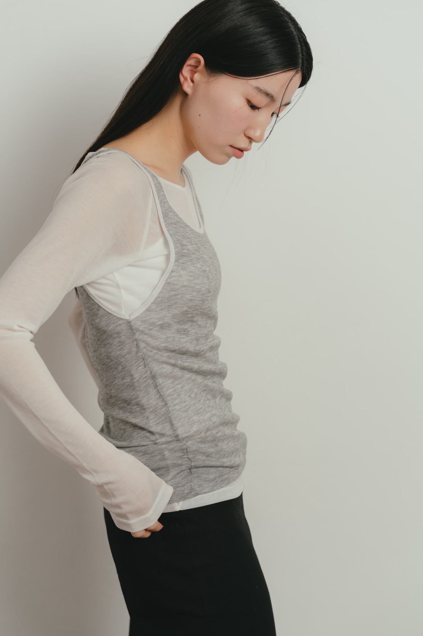 sheer layered t