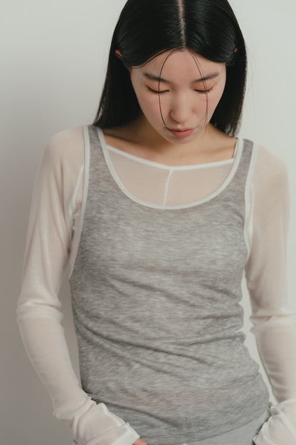 sheer layered t