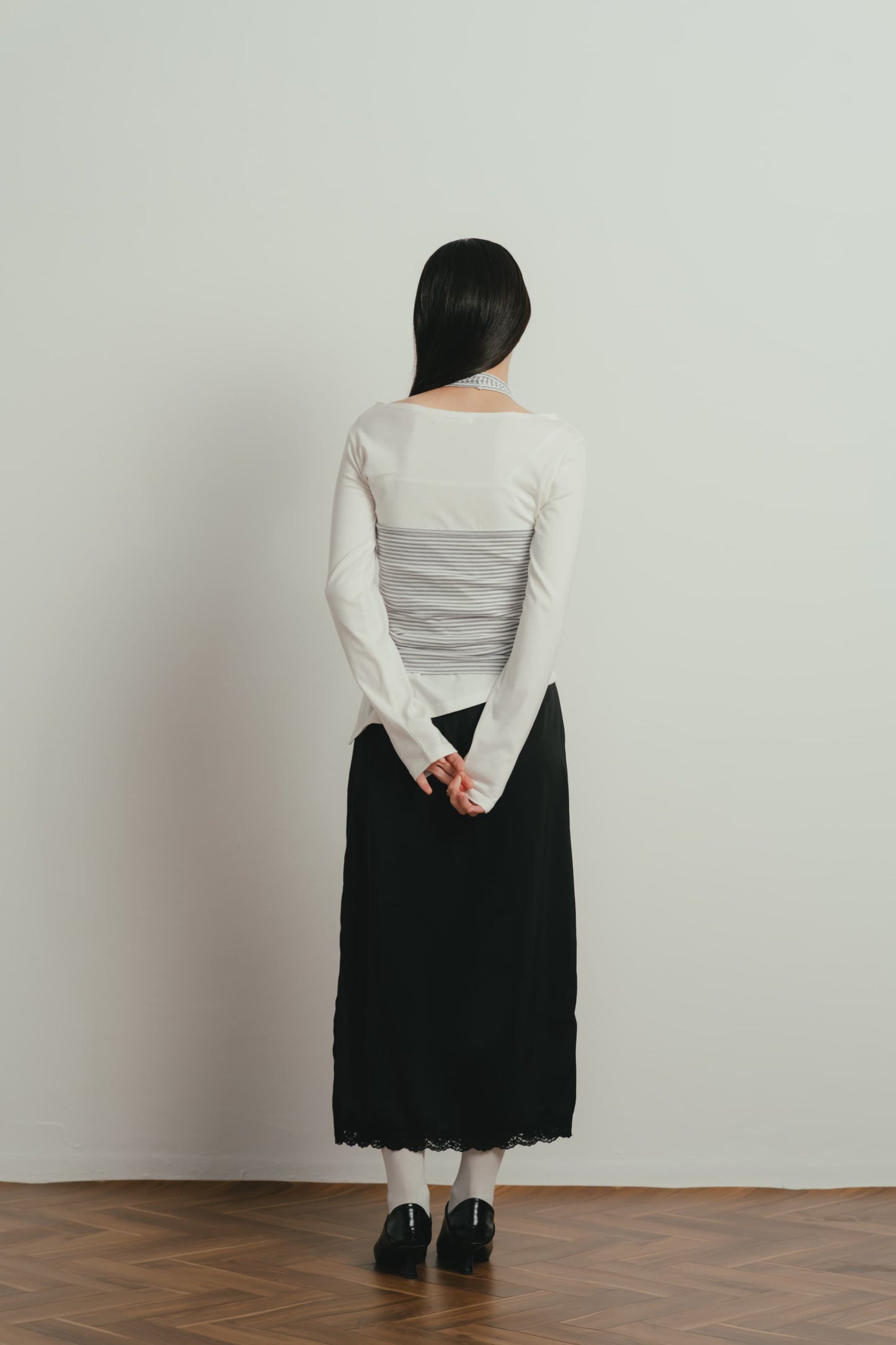 lace midi skirt