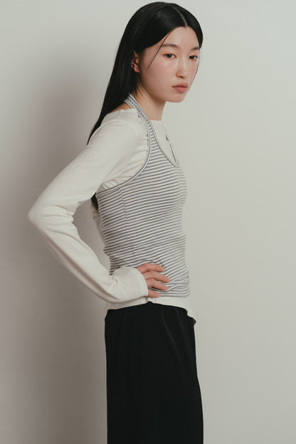 border halter neck top