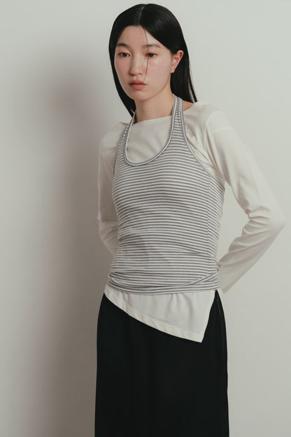 border halter neck top