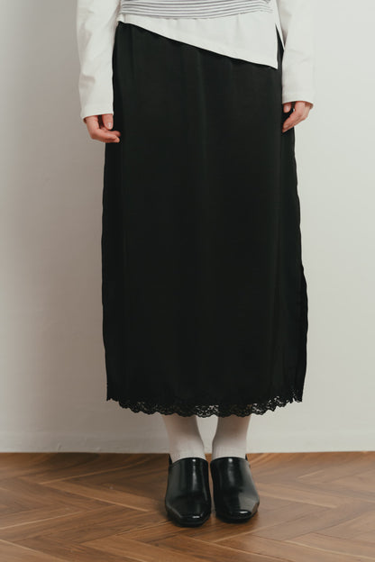 lace midi skirt