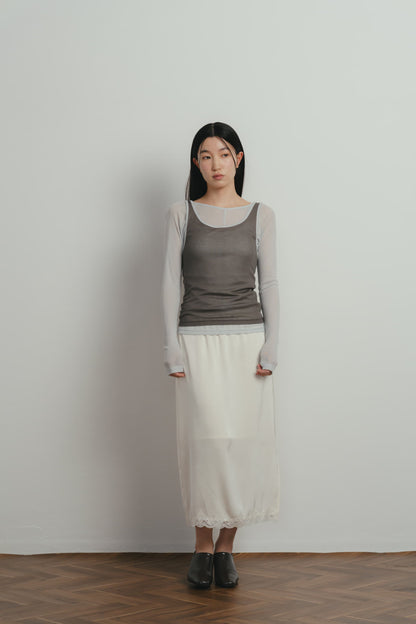 sheer layered t