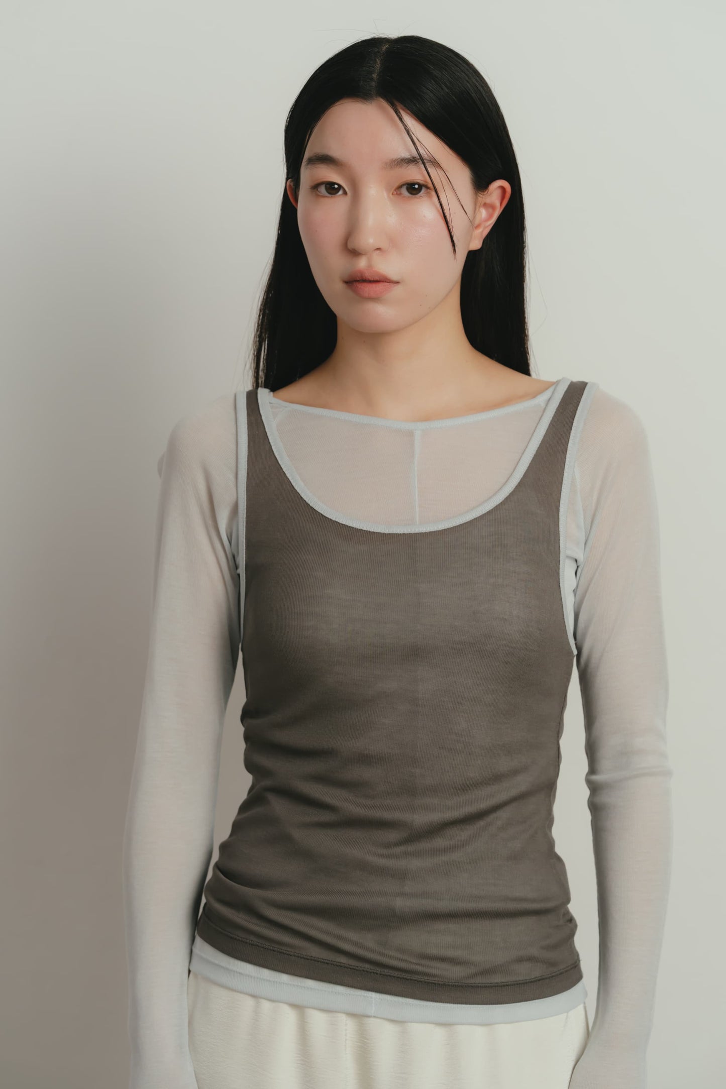 sheer layered t