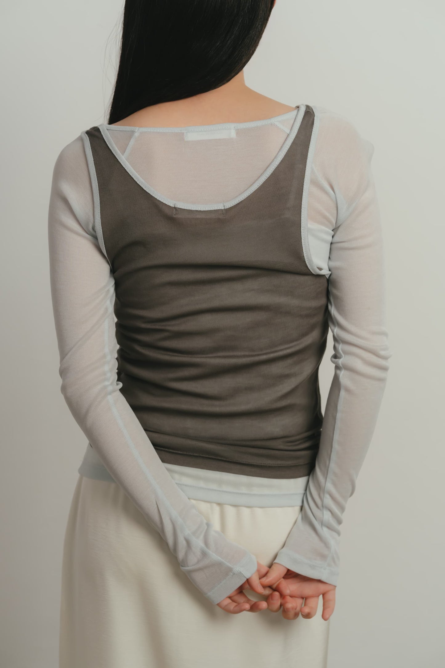 sheer layered t