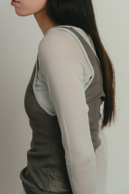 sheer layered t