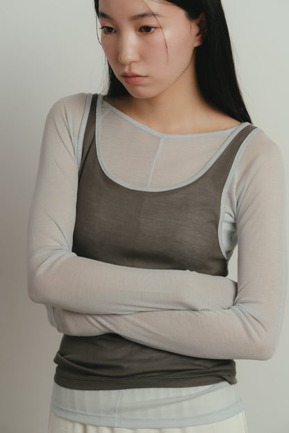 sheer layered t