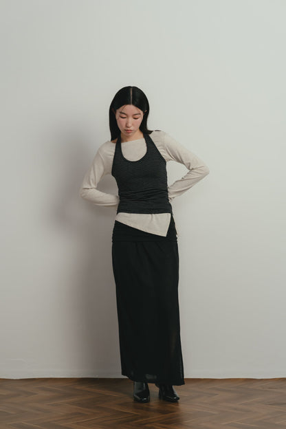 border halter neck top