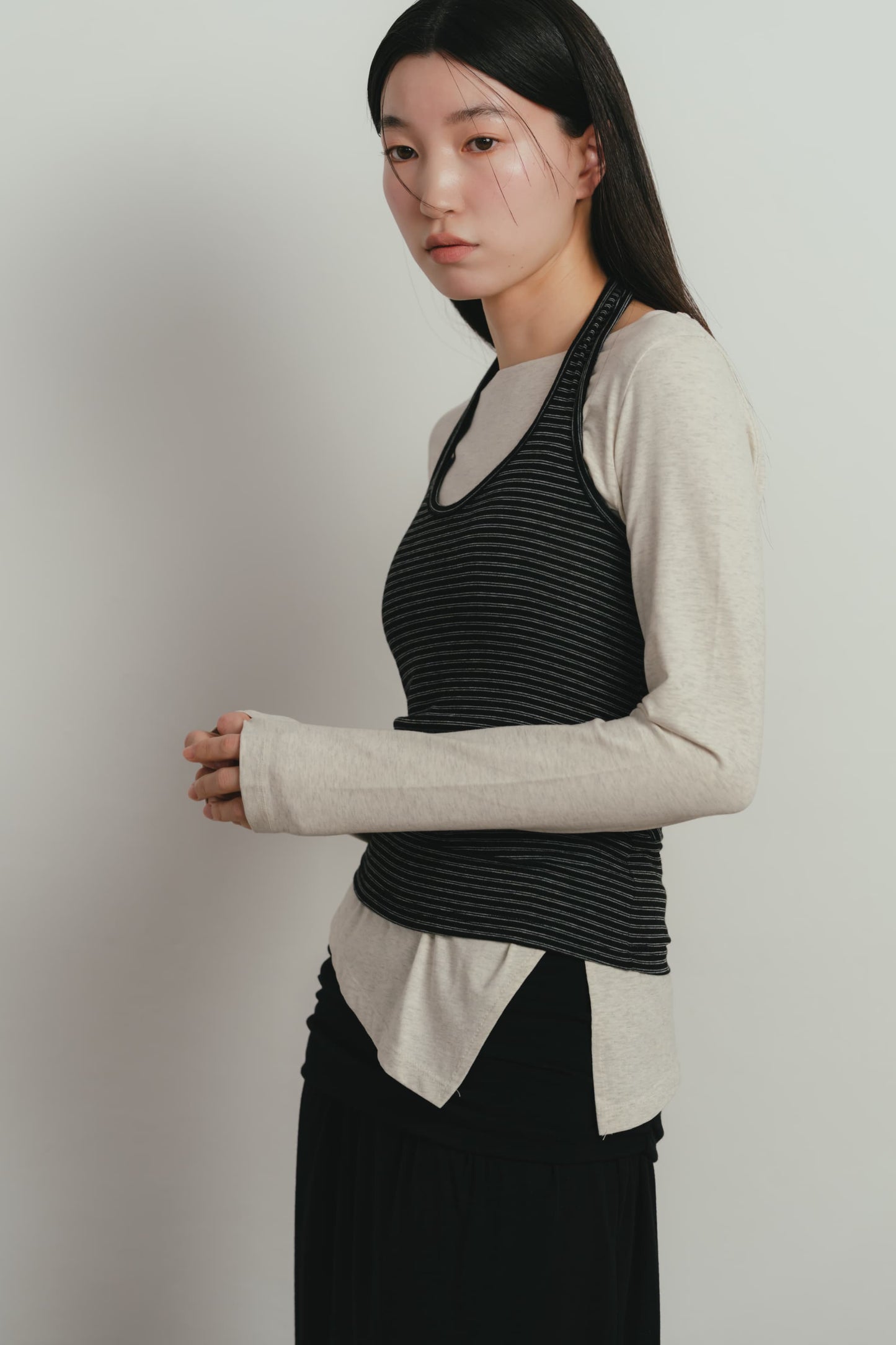 border halter neck top
