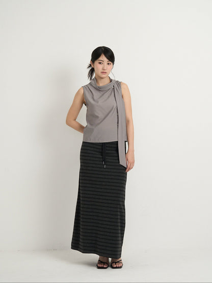 striped knit skirt