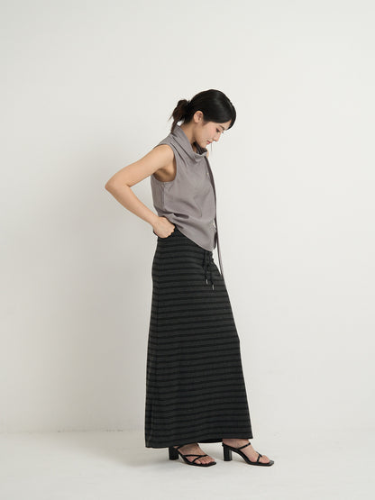 striped knit skirt