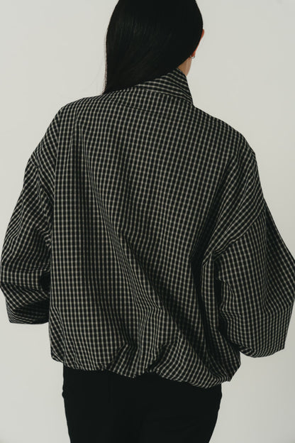 check zip blouson