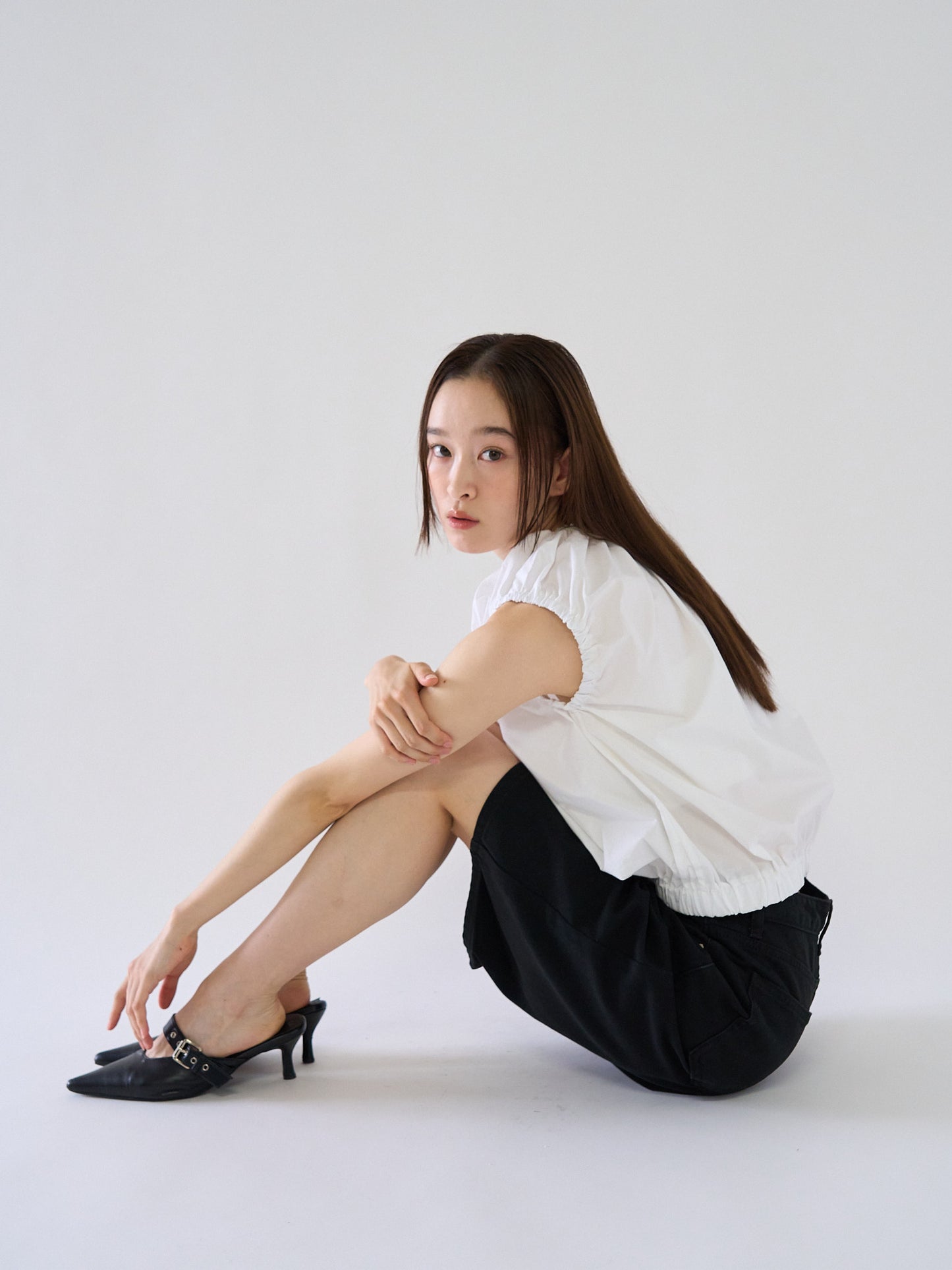 loose cotton half pants
