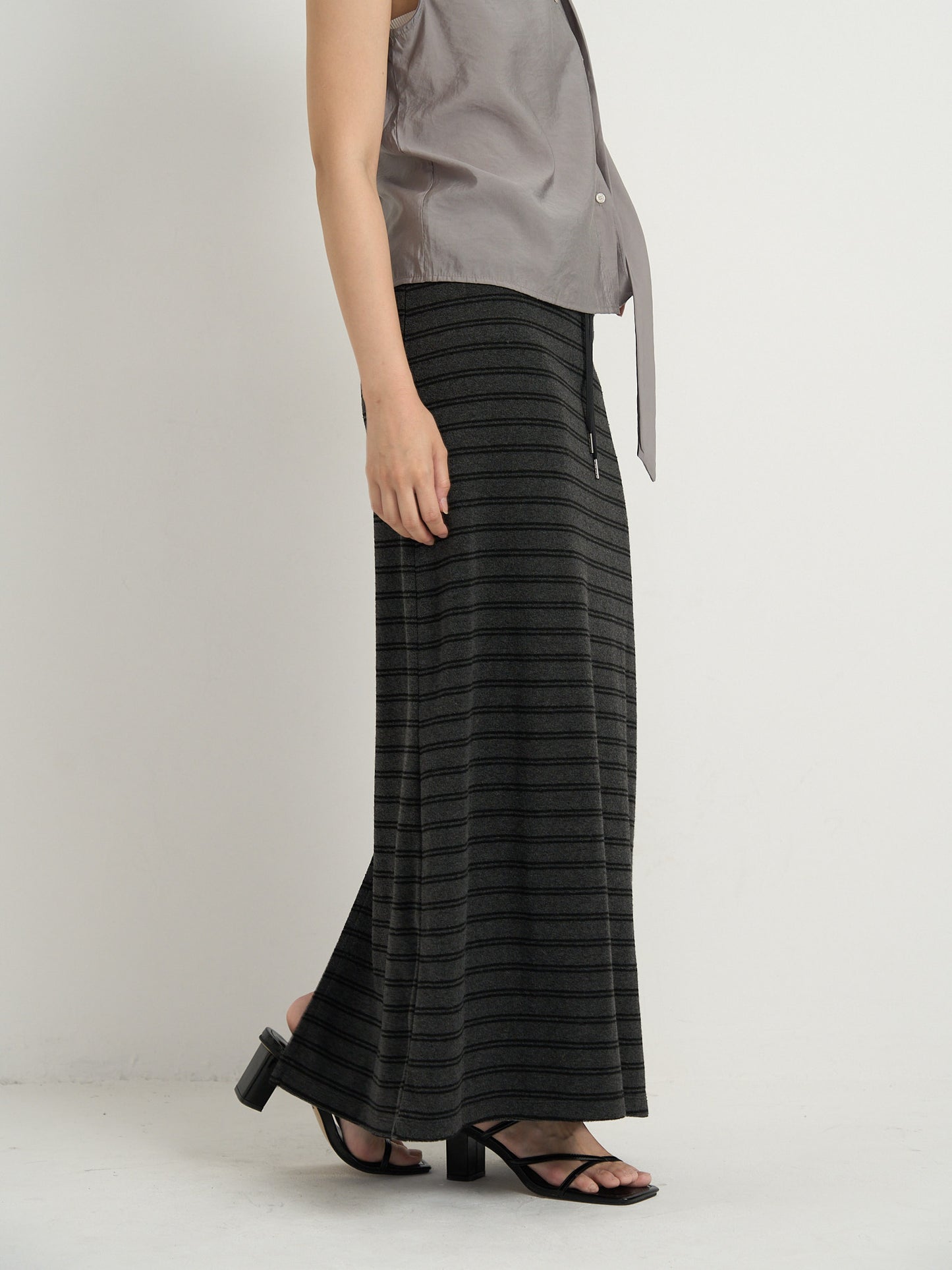 striped knit skirt