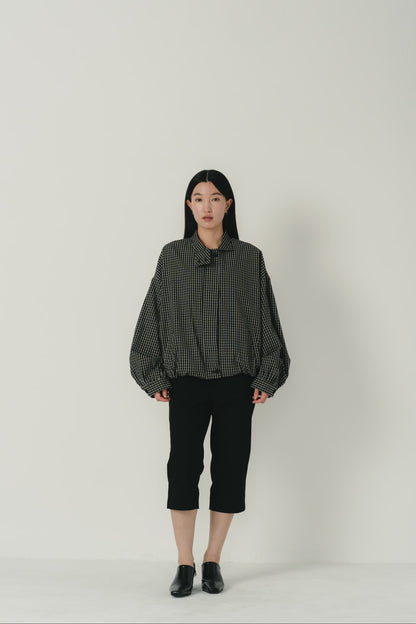 check zip blouson