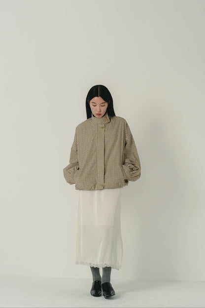 check zip blouson