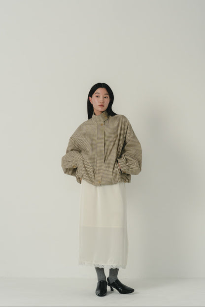 check zip blouson